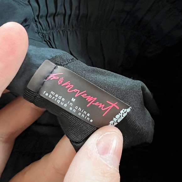 Free People Movement Black Smocked Running Shorts - Picture 7 of 7